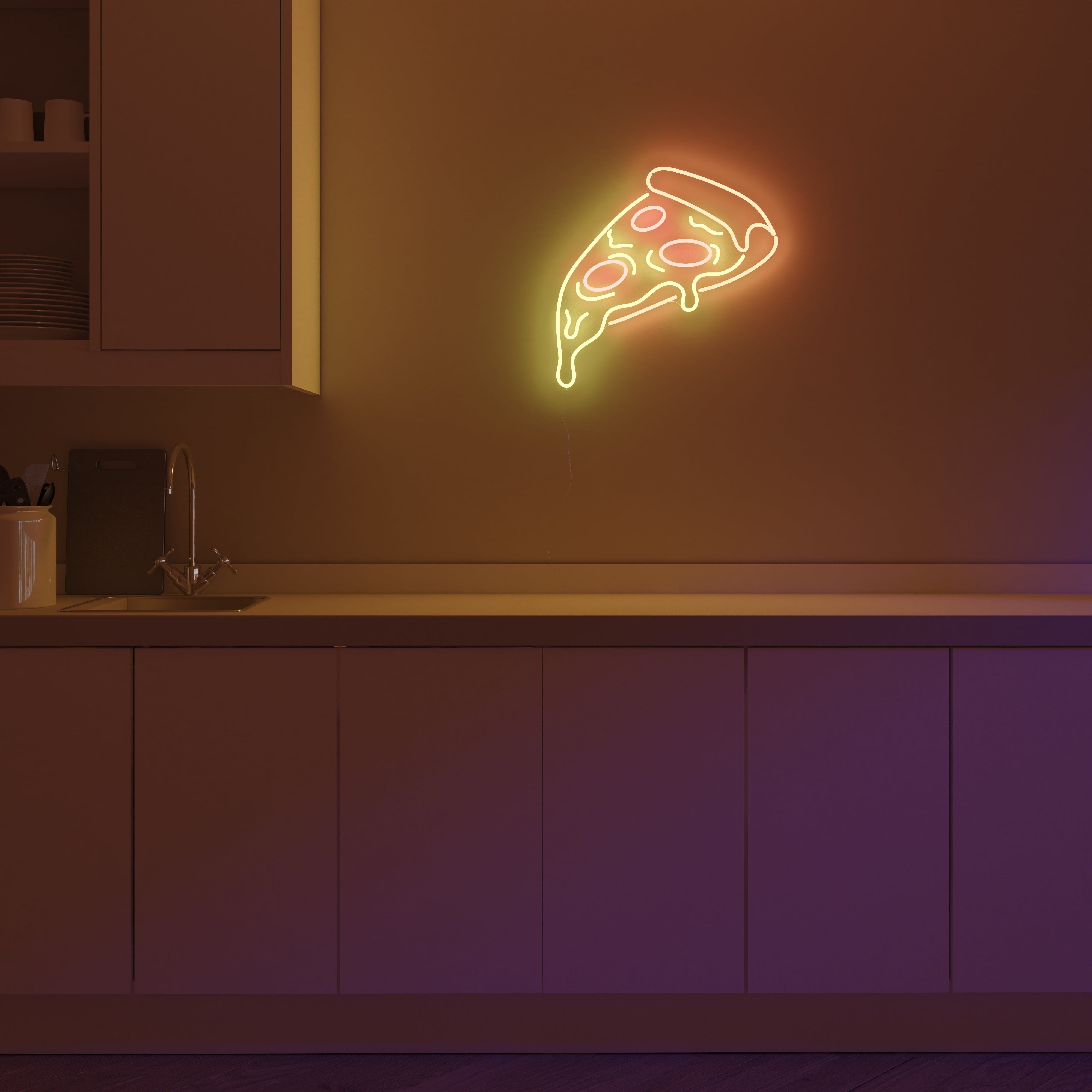 Pizza - neon LED sign